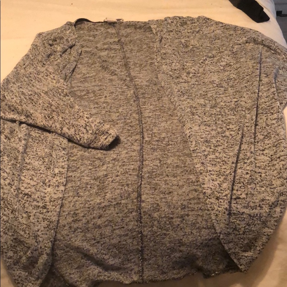 Giant open front sweater